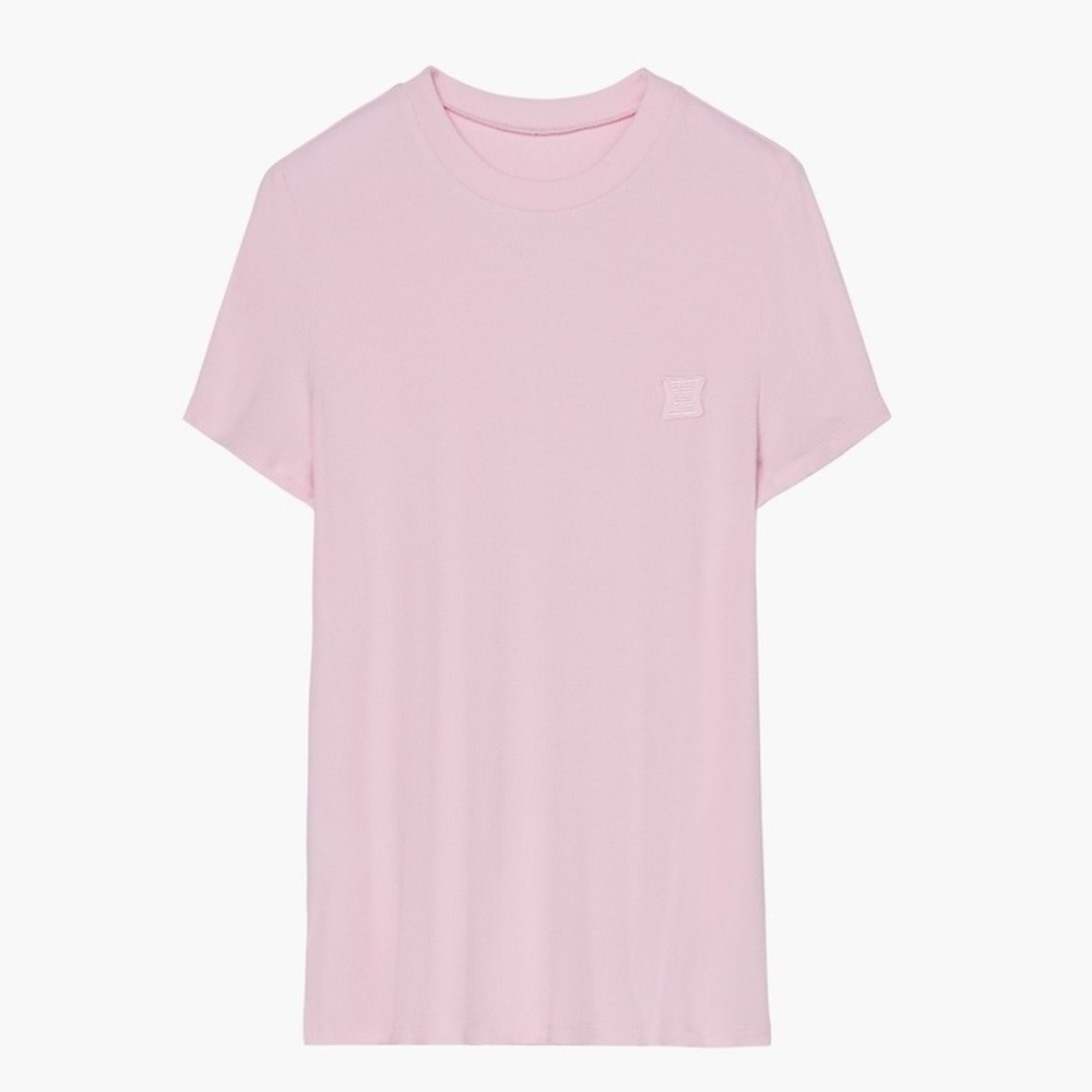 New cotton candy pink ribbed T-shirt savage xfenty